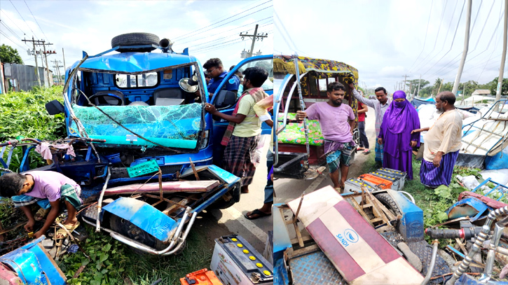 বন্দরে পিকআপ-অটো ইজিবাইকের মুখোমুখি সংঘর্ষে : আহত ৫ বন্দরে পিকআপ-অটো ইজিবাইকের মুখোমুখি সংঘর্ষে : আহত ৫
