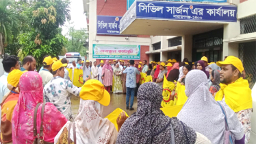 না’গঞ্জে বাংলাদেশ হেলথ এসিস্ট্যান্ট এসোসিয়েশন’র অবস্থান কর্মসূচি