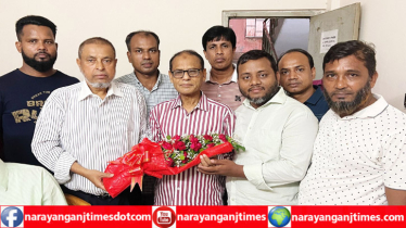 কারামুক্ত বিএনপি নেতা আব্দুস সালামকে নাসিরের ফুলেল শুভেচ্ছা