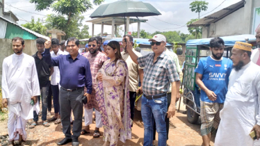 সোনারগাঁয়ের রাস্তার প্রশস্তকরণ কাজের পরিদর্শনে ইউএনও