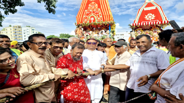 নারায়ণগঞ্জে সুভদ্রা মহারানীর উল্টো রথযাত্রা মহোৎসব পালিত