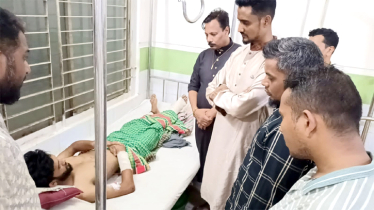 যুবলীগ সন্ত্রাসীর হামলায় আহত শাহিনকে দেখতে গেলেন বাবু, শাস্তি দাবি