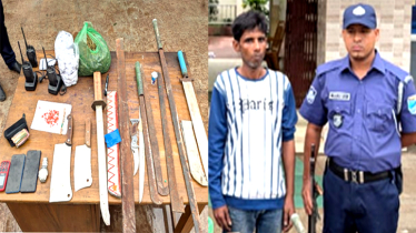 মাদক. দেশীয় অস্ত্র ও ওয়াটাকিসহ কুত্তা শ্রাবনের সহযোগী গ্রেপ্তার