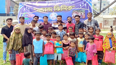 নতুন পোশাকে ঈদ আনন্দে মাতলো অর্ধশতাধিক সুবিধাবঞ্চিত শিশু 