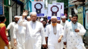 শিবু মার্কেট এলাকায় ৪ আসনের এমপি প্রার্থী ইলিয়াস আহমদের গণসংযোগ  