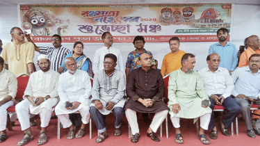 রথযাত্রা পরিচালনায় পূজা পরিষদের অভ্যর্থনা মঞ্চ 