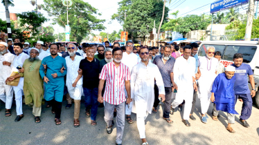 মাসুদ-আনোয়ারের নেতৃত্বে সদর থানা বিএনপি'র বিক্ষোভ