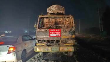 সোনারগাঁয়ে পণ্যবাহী ট্রাকে পেট্রোল বোমা, হেলপার দগ্ধ