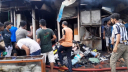 নারায়ণগঞ্জে হকার্স মার্কেটে আগুনে পুড়লো ৩০ দোকান
