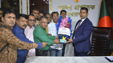 ডিসি’র সাথে সাক্ষাতে বাংলাদেশ রিপোর্টার্স ক্লাব ট্রাস্ট না’গঞ্জ 