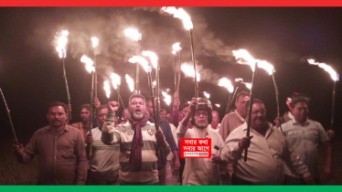 তফসিল প্রত্যাখ্যান করে ফতুল্লায় যুবদল-স্বেচ্ছাসেবক দলের মশাল মিছিল