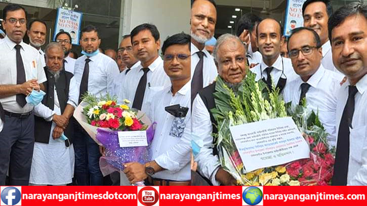 এড. শামসুল ইসলাম ভূঁইয়াকে আইনজীবী সমিতির অভিনন্দন এড. শামসুল ইসলাম ভূঁইয়াকে আইনজীবী সমিতির অভিনন্দন