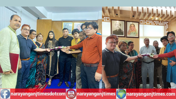 বরেণ্য জনের সাথে নারায়ণগঞ্জ আর্টিস্ট ফাউন্ডেশনের সৌজন্য সাক্ষাৎ বরেণ্য জনের সাথে নারায়ণগঞ্জ আর্টিস্ট ফাউন্ডেশনের সৌজন্য সাক্ষাৎ