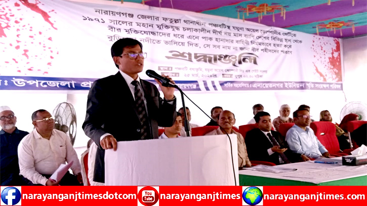 নতুন প্রজন্মদের কাছে মুক্তিযোদ্ধের ইতিহাস তুলে ধরতে হবে : ডিসি