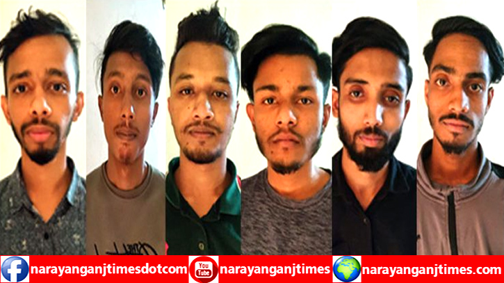 ডিবি পুলিশের অভিযানে ৩ কেজি গাঁজাসহ গ্রেপ্তার ৬ 