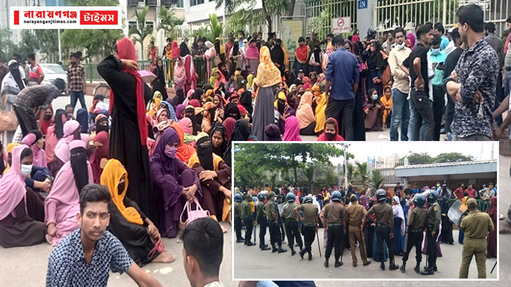 আদমজী ইপিজেডে বকেয়া বেতনের দাবিতে শ্রমিক বিক্ষোভ, সড়ক অবরোধ আদমজী ইপিজেডে বকেয়া বেতনের দাবিতে শ্রমিক বিক্ষোভ, সড়ক অবরোধ