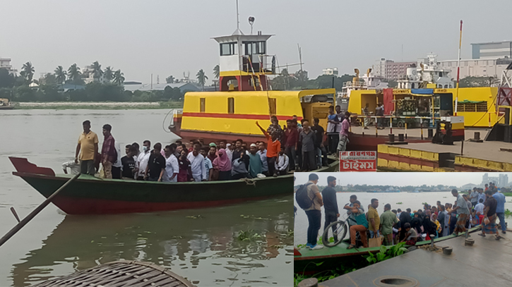 সরেজমিন হাজীগঞ্জ-নবীগঞ্জ ফেরি ঘাট : ‘ফেরি কি মাগনা পাইছো, ট্রলারে যাও’