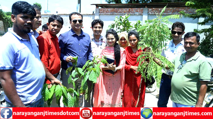 রূপগঞ্জ প্রেসক্লাব সভাপতির জন্মদিন উপলক্ষে বৃক্ষরোপণ