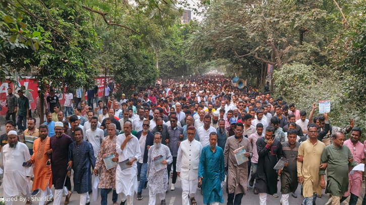 তারেক রহমানের ৩১দফা বাস্তবায়নে বন্দরে মহানগর বিএনপি গণমিছিল