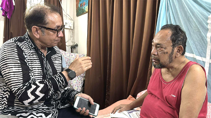 প্রবীণ বিএনপি নেতা অসুস্থ কালু ও তার পরিবারের পাশে এটিএম কামাল