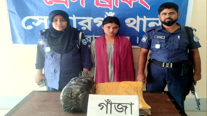 সোনারগাঁয়ে ৪ কেজি গাঁজাসহ নারী মাদক কারবারি আটক সোনারগাঁয়ে ৪ কেজি গাঁজাসহ নারী মাদক কারবারি আটক