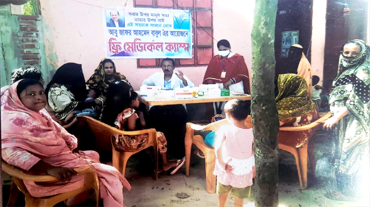 শিল্পপতি বাবুলের উদ্যোগে চলছে বিনামূল্যে চিকিৎসা সেবা