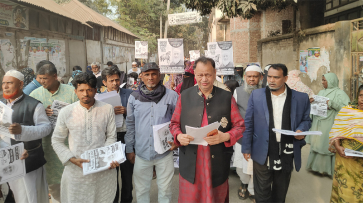 সোনারগাঁয়ে ঘোড়া প্রতীকের পক্ষে সিআইপি বজলুর রহমানের প্রচারণা