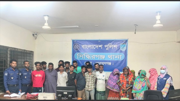 সিদ্ধিরগঞ্জে নারীসহ ২২ জন গ্রেপ্তার, চোরাই অটো রিকসা ও মাদক উদ্ধার