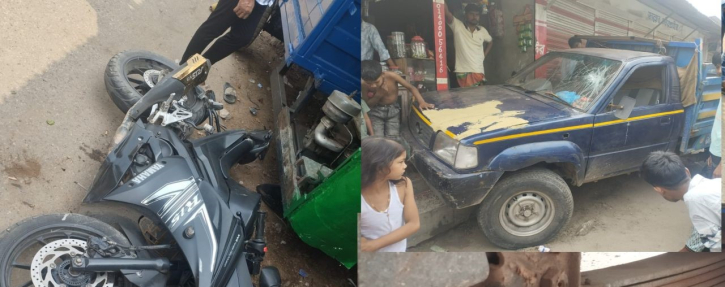 বক্তাবলীতে মোটরসাইকেল-গাড়ির সংঘর্ষে যুবক নিহত