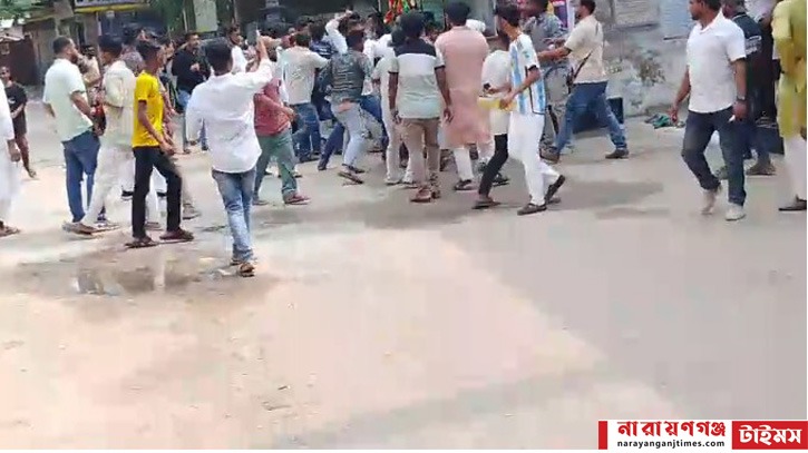 নারায়ণগঞ্জে ঘাটের সিডিউল জমা দেয়া নিয়ে বিএনপি-এনসিপি সংঘর্ষ
