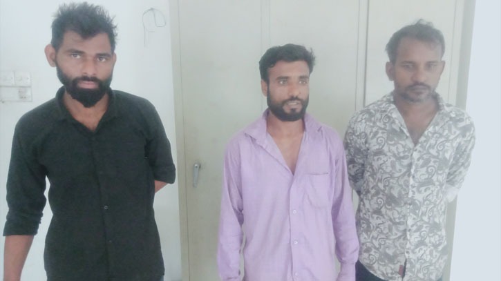 বন্দরে ৫ কেজি গাঁজাসহ তিন মাদক কারবারি গ্রেপ্তার