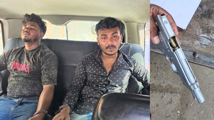 ফতুল্লায় পুলিশের সঙ্গে বন্দুকযুদ্ধে গুলিবিদ্ধ অস্ত্রধারী, বিদেশি পিস্তলসহ গ্রেপ্তার ২