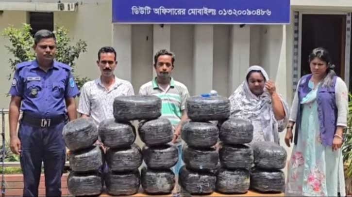 রূপগঞ্জে নারীসহ ৩ মাদক ব্যবসায়ী গ্রেফতার