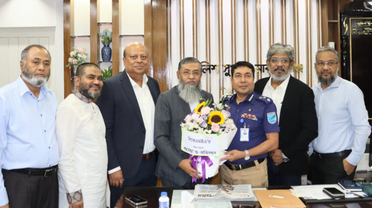 পুলিশ সুপারের সাথে বিকেএমইএ নেতৃবৃন্দের সৌজন্য সাক্ষাৎ