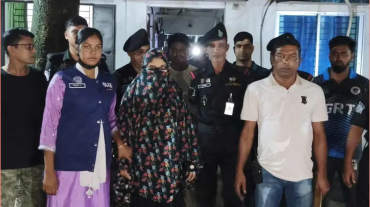 নরসিংদীতে ২ মাসের শিশুর পা মুচড়ে দেওয়া সেই চাচি রুপগঞ্জে গ্রেপ্তার