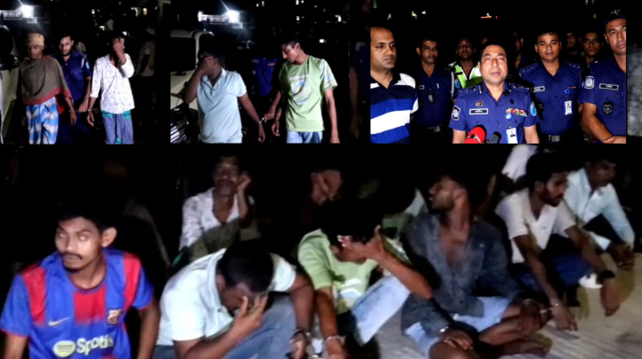 নারায়ণগঞ্জে পুলিশের বিশেষ অভিযানে গ্রেপ্তার ১০১