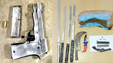 ফতুল্লায় পুলিশের অভিযানে অস্ত্র-গুলি ও মাদক উদ্ধার