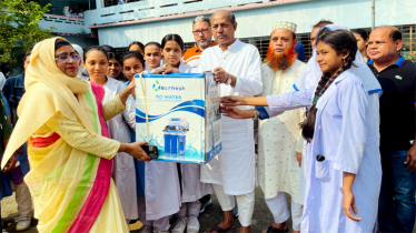 নারায়ণগঞ্জ গার্লস স্কুলে বাবুলের পানি বিশুদ্ধকরণ ইউনিট স্থাপন