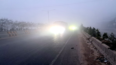 নারায়ণঞ্জে জেকে বসেছে শীত, ঘন কুয়াশায় জনজীবন স্থবির