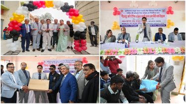 শিশু ও দৃষ্টি প্রতিবন্ধীদের শিক্ষা, শীতবস্ত্র ও ক্রীড়া সামগ্রী দিলেন ডিসি