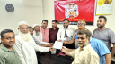 চৌধুরী বাড়ি ব্যবসায়ী এসোসিয়েশনের নির্বাচনে আনু’র মনোনয়নপত্র জমা  