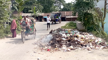 ২১ নং ওয়ার্ডের এনায়েত নগরে ময়লার ভাগাড়ে পরিবেশ দূষণ   ২১ নং ওয়ার্ডের এনায়েত নগরে ময়লার ভাগাড়ে পরিবেশ দূষণ