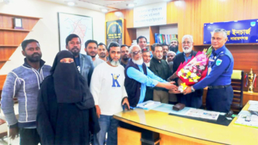 বন্দর থানার ওসি’র সাথে দড়ি সোনাকান্দা পঞ্চায়েত কমিটির স্বাক্ষাৎ