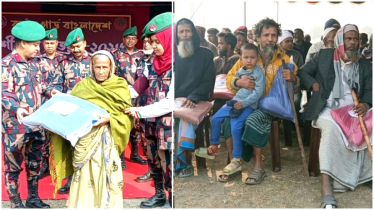 নারায়ণগঞ্জে বিজিবি’র কম্বল বিতরণ