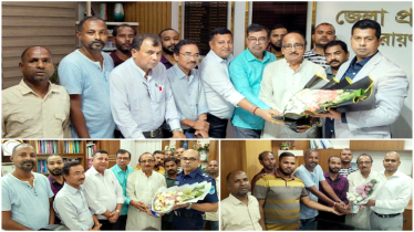 পূজা উৎসবমুখর হওয়ায় ডিসি-এসপিকে মহানগর পূজা ফ্রন্টের শুভেচ্ছা