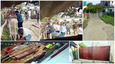 ফতুল্লায় ভূমিদস্যু চক্রের তাণ্ডব, লুট : ২০ লাখ টাকা চাঁদা দাবি