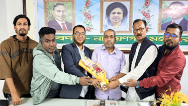 সজলকে জনতা ব্যাংক জাতীয়তাবাদী কর্মচারী ইউনিয়নের শুভেচ্ছা