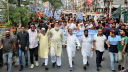 শহরে মাসুদুজ্জামান মাসুদের বিশাল গণমিছিল