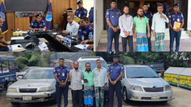 ফতুল্লায় আন্তঃজেলা গাড়ি চোর চক্রের ৩ সদস্য গ্রেপ্তার, উদ্ধার ৩টি গাড়ি