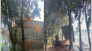 বন্দরে মাদকবিরোধী অবস্থানের জেরে  সাবদীতে রেস্টুরেন্টে আগুন